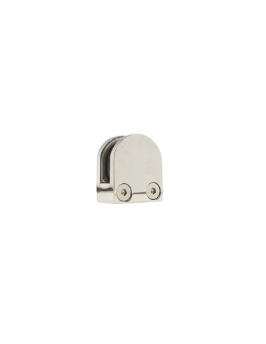 Pinza per vetro centrale Inox Lucido h42mm - l21mm - L36mm